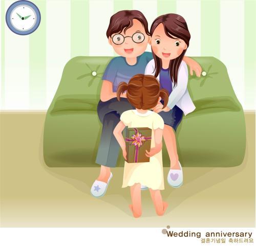 爸爸妈妈头像卡通图片