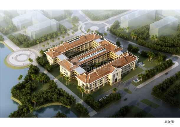 [厦门]嘉庚风格4层专业教学楼建筑设计方案文本(日字型布局)