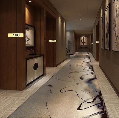 酒店宾馆走廊过道印花地毯定制 阻燃b1级酒店大堂会议室房间地毯