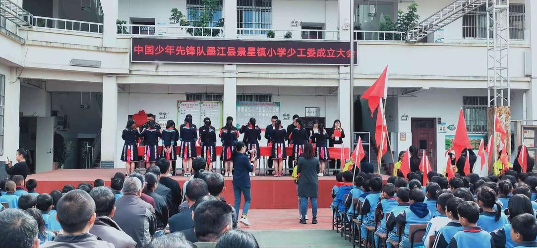 "学校少工委"我们成立啦——中国少年先锋队墨江县景星镇小学第一次少