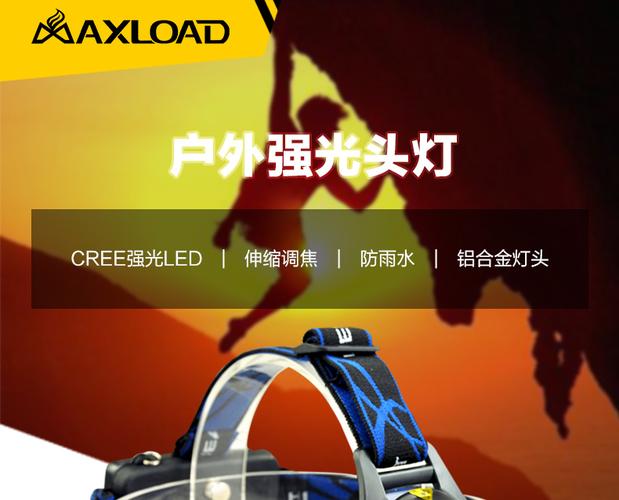 迈思路led强光头灯t6探照灯夜钓灯矿灯 充电 头戴手电筒钓鱼灯l2