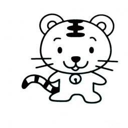 与老虎有关的简笔画