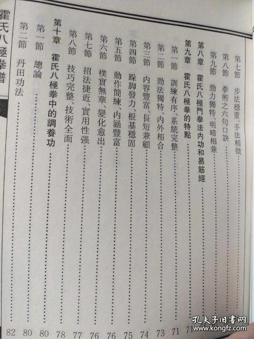 霍氏八极拳谱