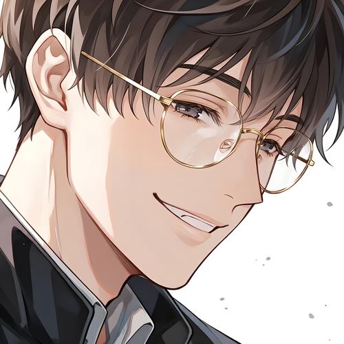 头像男戴眼镜�