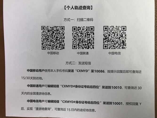 志愿者会递上一张印有三个(分别是移动,联通,电信三大运营商)二维码的