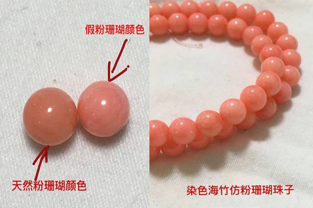 真假红珊瑚比较图,天然红珊瑚真假对照图