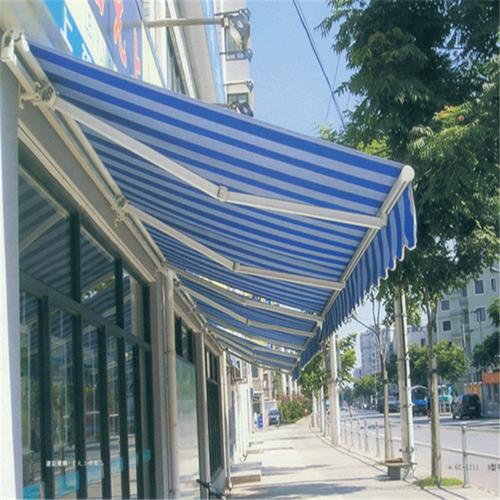 新款电动遥控伸缩式遮阳篷手动雨棚店面门头窗户阳台装饰凉棚彩蓬商品