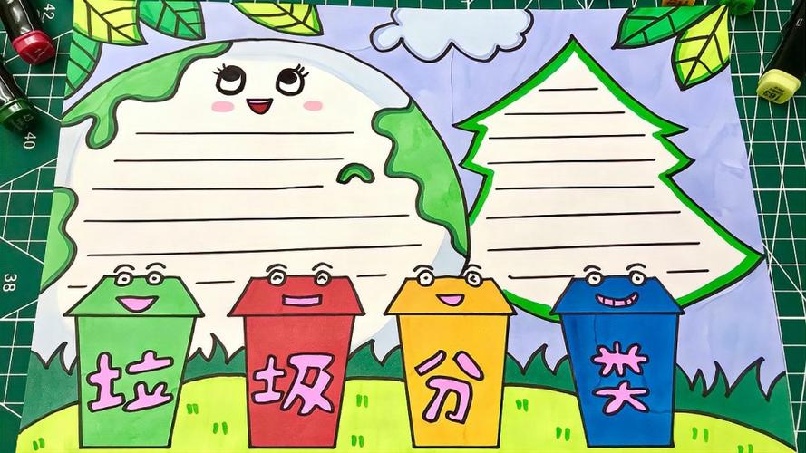 儿童垃圾分类手抄报简单又漂亮孩子的手抄报作业不用愁啦