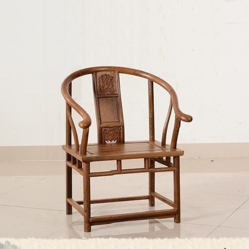 红木家具 鸡翅木圈椅 仿古中式实木书房椅皇宫椅茶椅太师椅 椅子