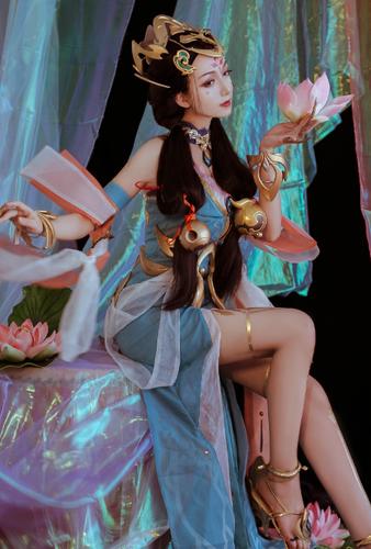 《王者荣耀》cosplay杨玉环,无可挑剔的绝世美女