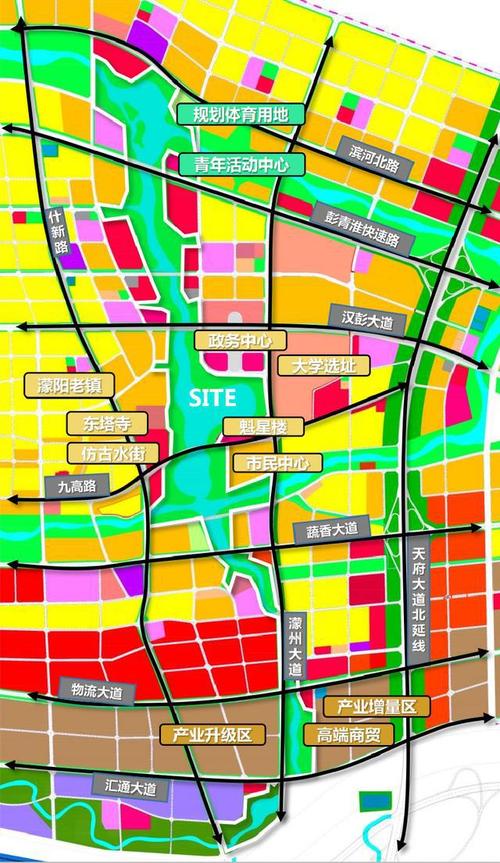 彭州市蒙阳新城6个项目详细设计出炉包含城市会客厅及四条道路