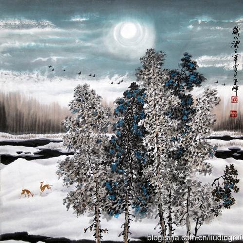 [转载]冰雪山水画家刘丁瑞先生最新作品展示