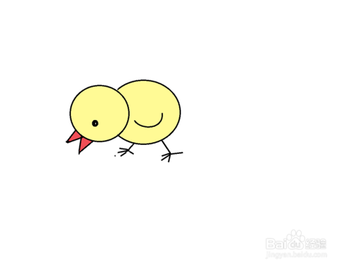 小鸡简笔画法