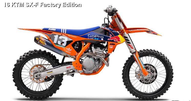 比普通版更辛辣2016ktm250sxf厂队拉花版