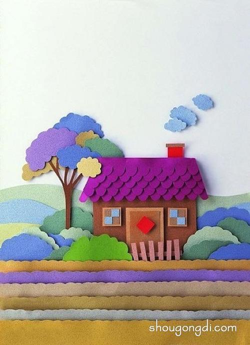 简单儿童剪纸手工小制作 可爱幼儿剪纸作品图片