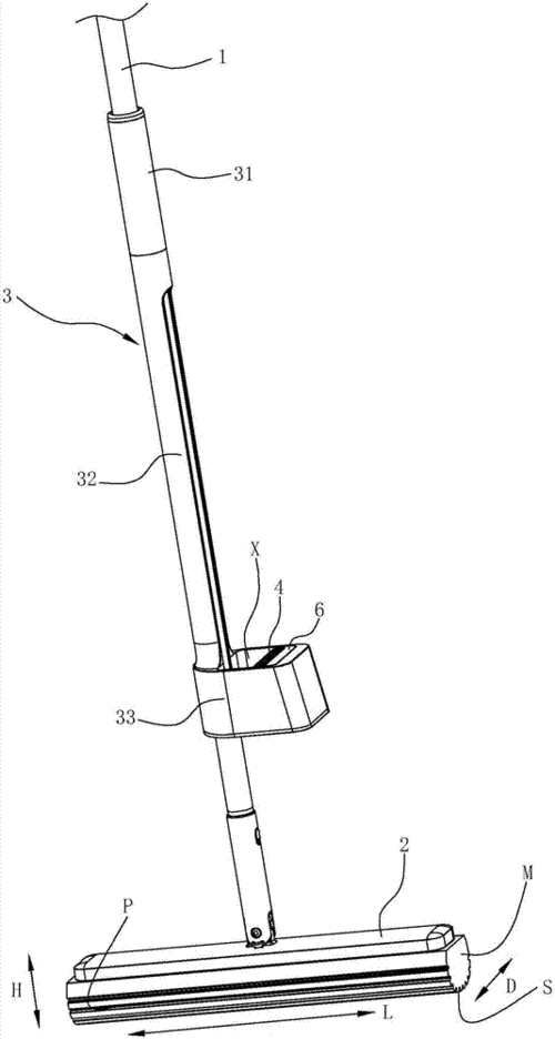 挤水操作省力的自挤水发泡棉头拖把的制作方法