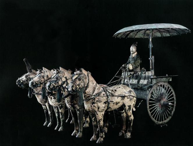 秦陵彩绘铜车马