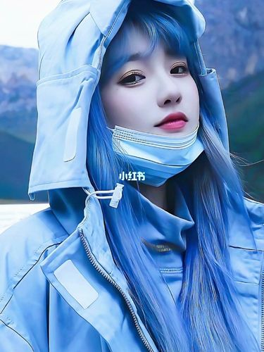 蓝头发的小姐姐,你爱了吗_手机壁纸_素材_壁纸