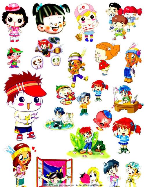 卡通人物 幼儿园 少儿英语 儿童 六一儿童节 可爱娃娃 卡通 psd分层素