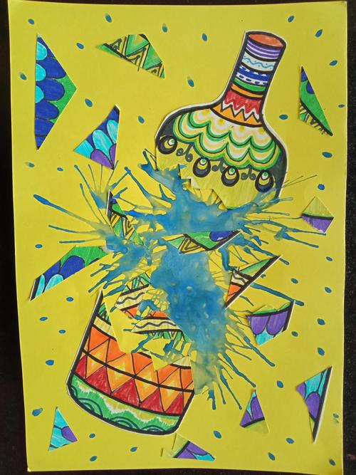 周末相约北色美术一起创作《破碎的玻璃瓶》吧