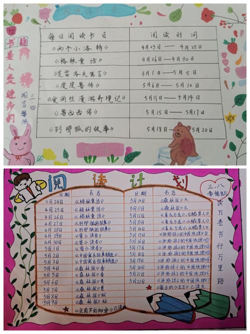 最美人间四月天,书香馥郁好少年——第三实验小学读书节读书计划展示