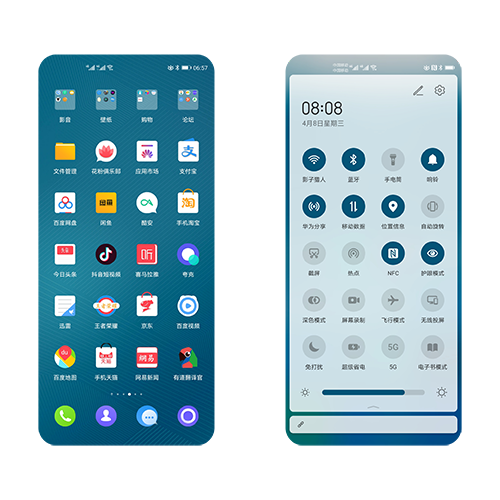 华为荣耀30手机定制简约风格的主题极简
