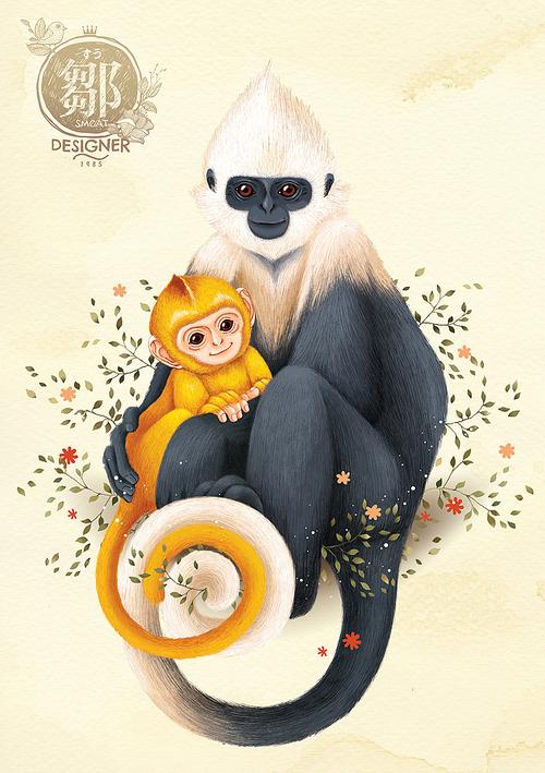 《白头叶猴》