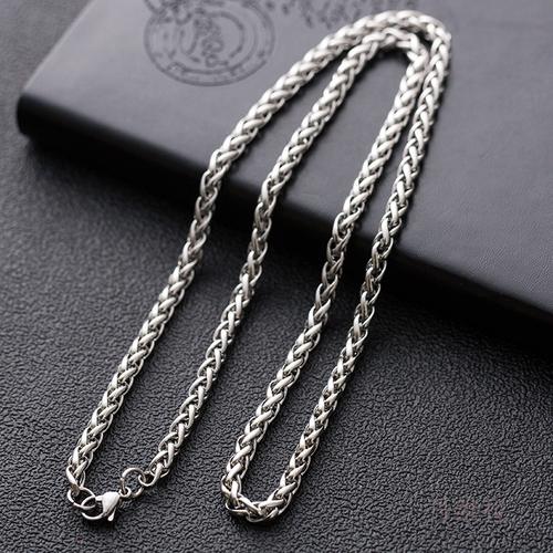 百搭嘻哈男士项链潮龙骨链nk链珍珠钛钢项链简约配饰