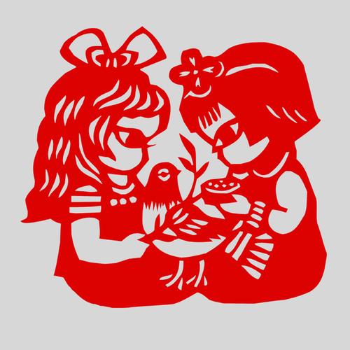 儿童学校 51  34 手工双面红宣纸尺寸 阳光学生人物剪纸纯文章内容