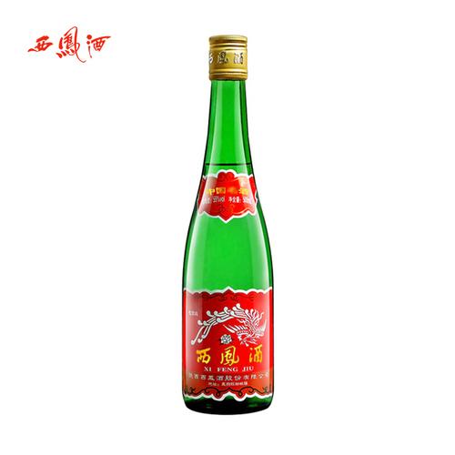西凤酒55度绿瓶高脖凤香型6瓶2箱国产西风酒高度粮食白酒原厂供