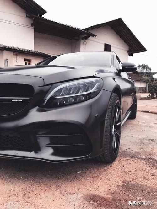 奔驰c级提车作业:blox 车友记-落地秒变"黑武士",奔驰c260l改装分享