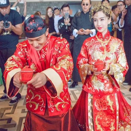 秀禾服杨颖angelababy同款古装婚礼礼服