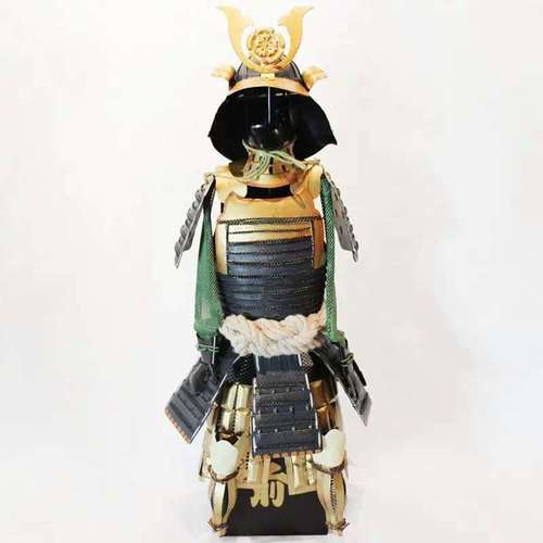 日本武士盔甲摆件仿古日本铁艺甲胄战国武士织田信长摆台书房收银