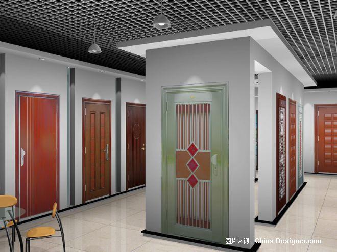 金六福门业展厅-罗影凡的设计师家园-5-10万,现代