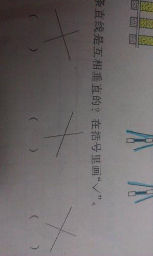 哪个是互相垂直的线?