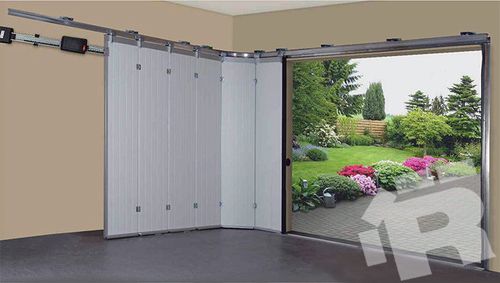分段推拉折叠车库门ssd