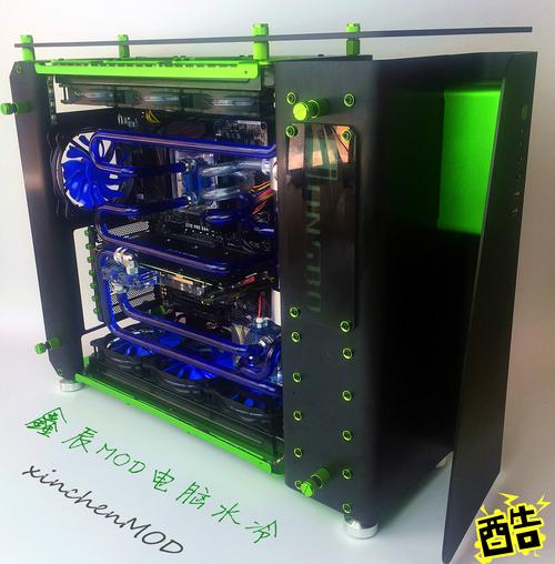 乔思伯mod1全塔式机箱支持atx主板/全铝箱体5.0mm厚度钢化玻璃