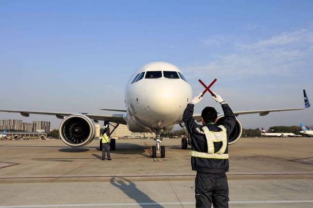 青岛航空新进一架a320neo飞机,机队已达23架