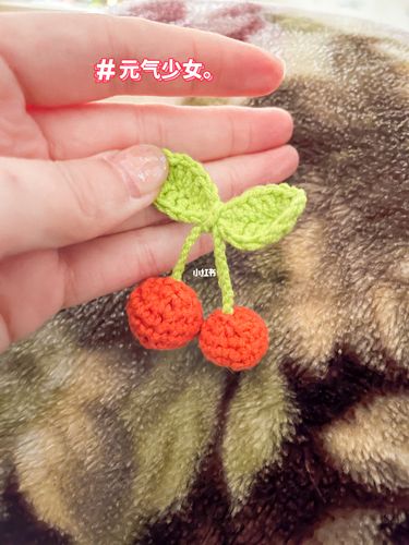 新装备:手工编织-樱桃90_手工制作_编织_金鹰国际_项链_珠宝_春天去