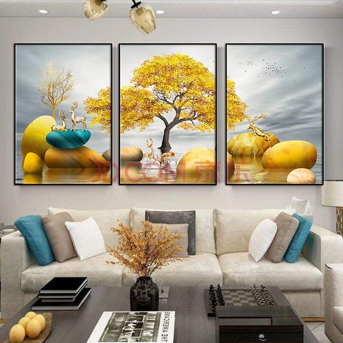 【01招财金鹿】黑边 40*60cm 9mm厚防水纹理膜