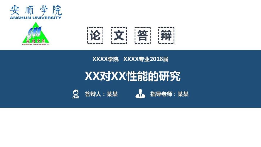 ppt模板-安顺学院(封面)毕业论文答辩-开题报告-毕业设计ppt精美模板