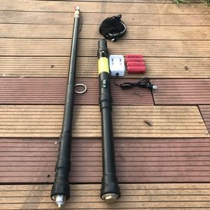 锂电一体单杆全套多功能伸缩抄鱼网防水打鱼枪助钓竿打捞网棒潜水