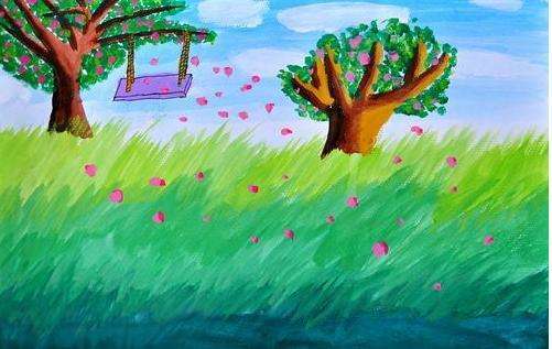 春天的图片儿童画简单春天简笔画简单儿童画