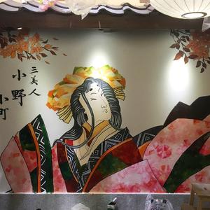 重庆主城区墙绘|日式风格壁画|重庆人工手绘墙|重庆墙绘
