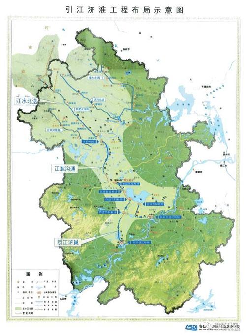 引江济淮工程被称为安徽省"一号水利工程",是国家重大跨省,跨流域调水