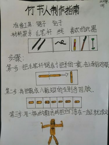 603班竹节人制作展示