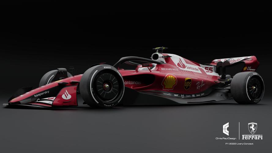 chrispauldesign制作的2022赛季法拉利f1假想图