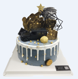 爆款网红汽车蛋糕广州同城配送深圳生日蛋糕老公领导男朋友老板