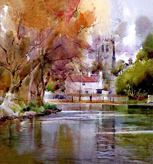 色彩通透的风景画,美醉心了!|水彩画|画家|艺术|油画