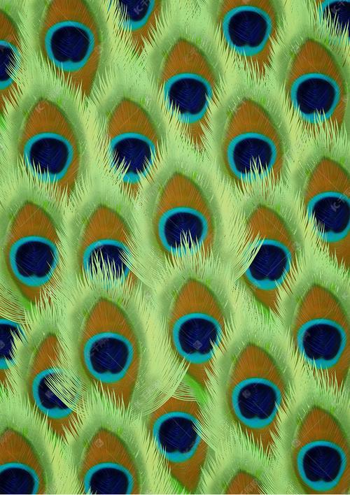 孔雀翎底纹纹理
